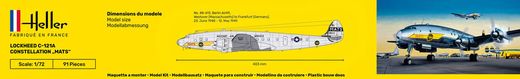 Starter Kit C-121A constellation "Mats" 1:72 - Heller 56382
