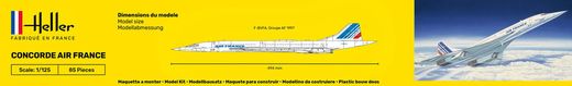 Maquette avion : Starter Kit Concorde - 1:125 - Heller 56445
