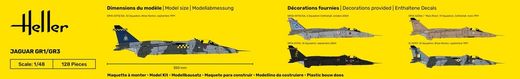 Maquette avion militaire : Starter kit Jaguar GR1/GR3 1/48 - Heller 56427