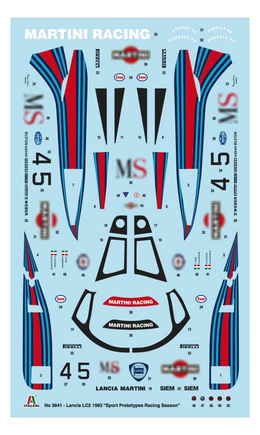 Maquette voiture de sport : Lancia LC2 - 1:24 - Italeri 03641 3641
