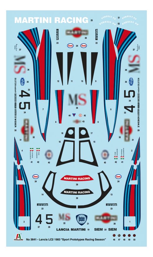 Maquette voiture de sport : Lancia LC2 - 1:24 - Italeri 03641 3641