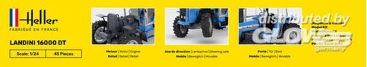 Maquette véhicule : Starter Kit LANDINI 16000 DT - 1:24 - Heller 57403