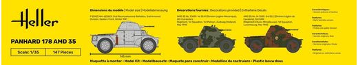 Maquette militaire : Starter Kit Panhard 178 1/35 - Heller 35325