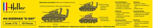 Maquette militaire : Sherman - 1:72 - Heller 79892