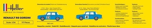 Maquette voiture : Renault R8 Gordini - 1/24 - Heller 80700