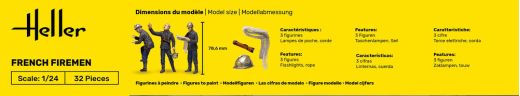 Figurines : Pompiers 1/24 - Heller 82753