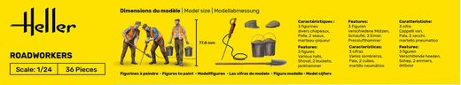 Figurines : Ouvriers 1/24 - Heller 82754