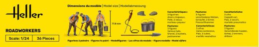 Coffret de figurines : Starter kit Ouvriers 1/24 - Heller 58754