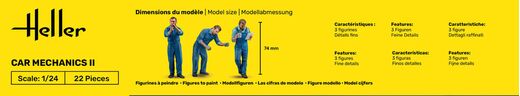 Coffret cadeau figurines : Starter kit Mécaniciens II 1/24 - Heller 58756