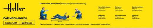 Coffret cadeau figurines : Mécaniciens 1/24 - Heller 58755