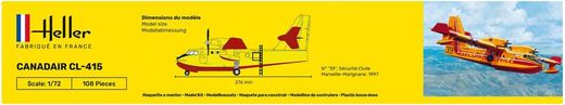Maquette d'avion : Canadair CL 415 - 1/72 - Heller 56370