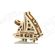 Puzzle 3D / Maquette bois - Porte-clef bateaux - Wooden City WR331 - Voilier