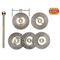 Outil modélisme - 5 brosses en acier en forme de disque ø 22,0 mm - PROXXON 28952