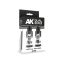 Set de peintures : Dual Exo 19A Cosmic Dust & 19B Infity Black - Ak Interactive AK1563