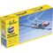 Coffret de modélisme d'un avion militaire : Starter kit MD 450 Ouragan 1/72 - Heller 56201