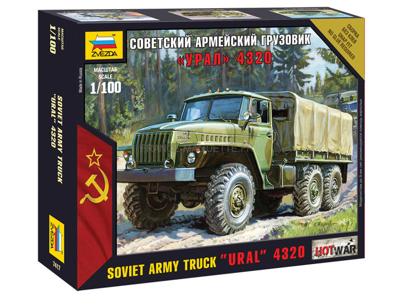 Zvezda 1//35 échelle Ural 4320 armée russe camion