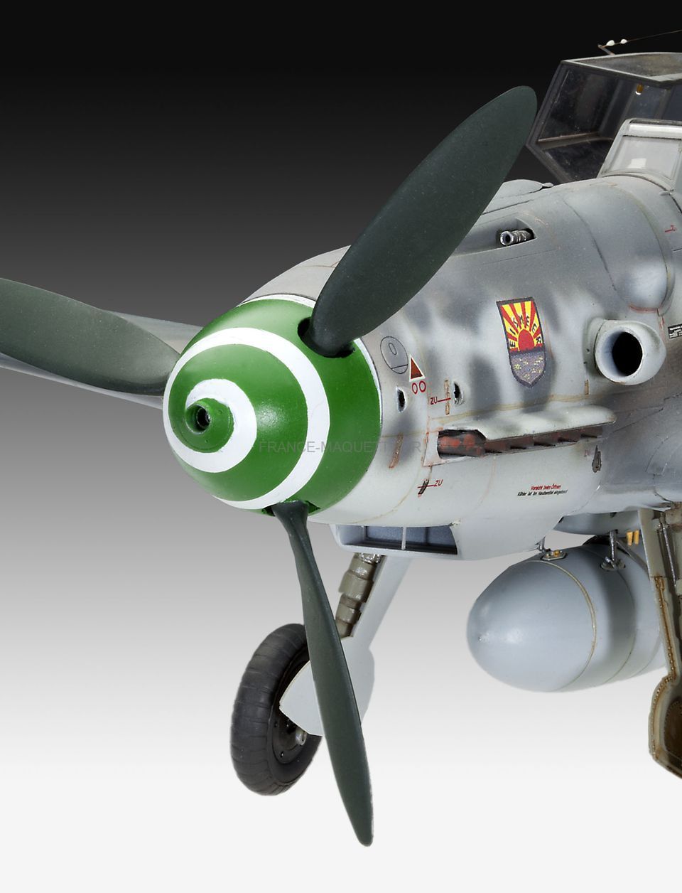 Maquette avion : Messerschmitt Bf109 F-2 - Revell - Rue des Maquettes