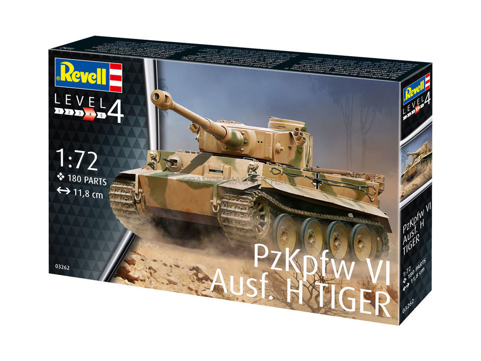 Maquette Revell 1/72 Panzerkampfwagen VI Ausf. H Tiger - Kit Modèle Réduit Neuf - Origine Allemagne