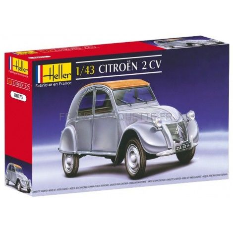Lot De 3 Maquettes Heller 1/43 - 2 CV Citroën - Kit Occasion