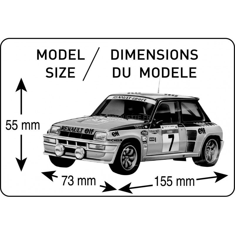 Heller Maquette Francaise Renault R5 Turbo Heller Maquette Francaise Renault R5 Turbo