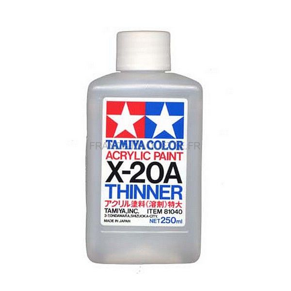 Tamiya X-20A Diluant peinture acrylique 250 ml - TAMIYA 81040