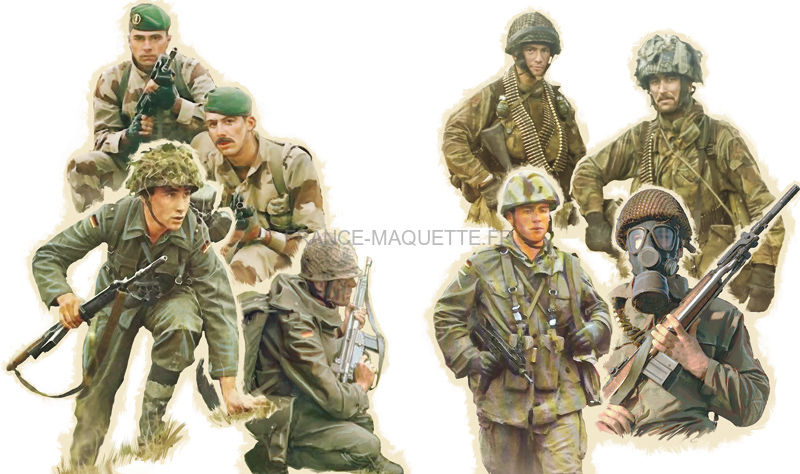 Figurines militaires : Soldats de l'US Army - 1:72 - Caesar HB011