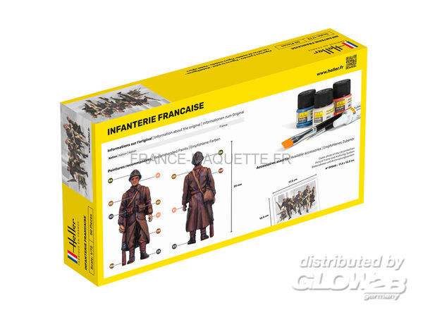 Heller 49603 - Figurines militaires : Infanterie russe 1/72