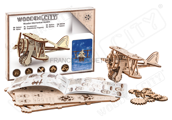 5 maquettes 3D en bois : mini-aéronefs - 33 pièces, Maquettes et puzzles
