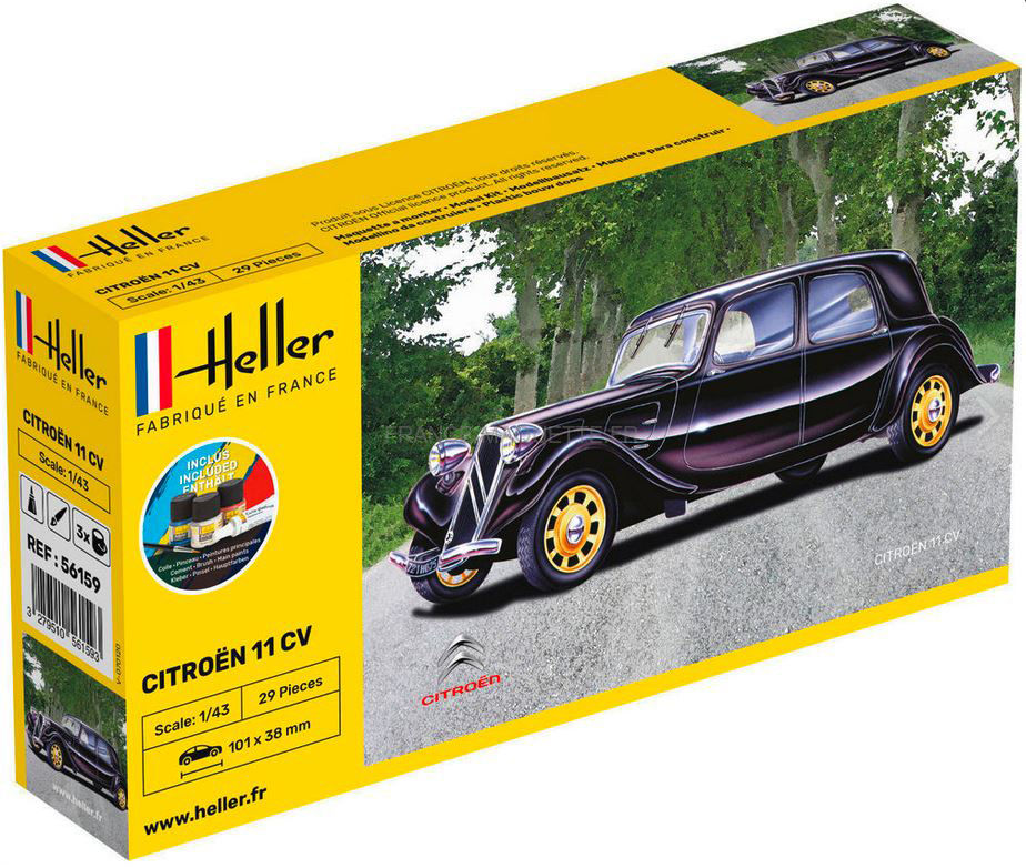 Heller 56159 - Maquette Citroën 11 CV - 1:43