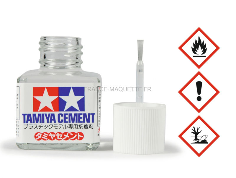 Colle avec pinceau pour maquette plastique 40ml - TAMIYA 87003