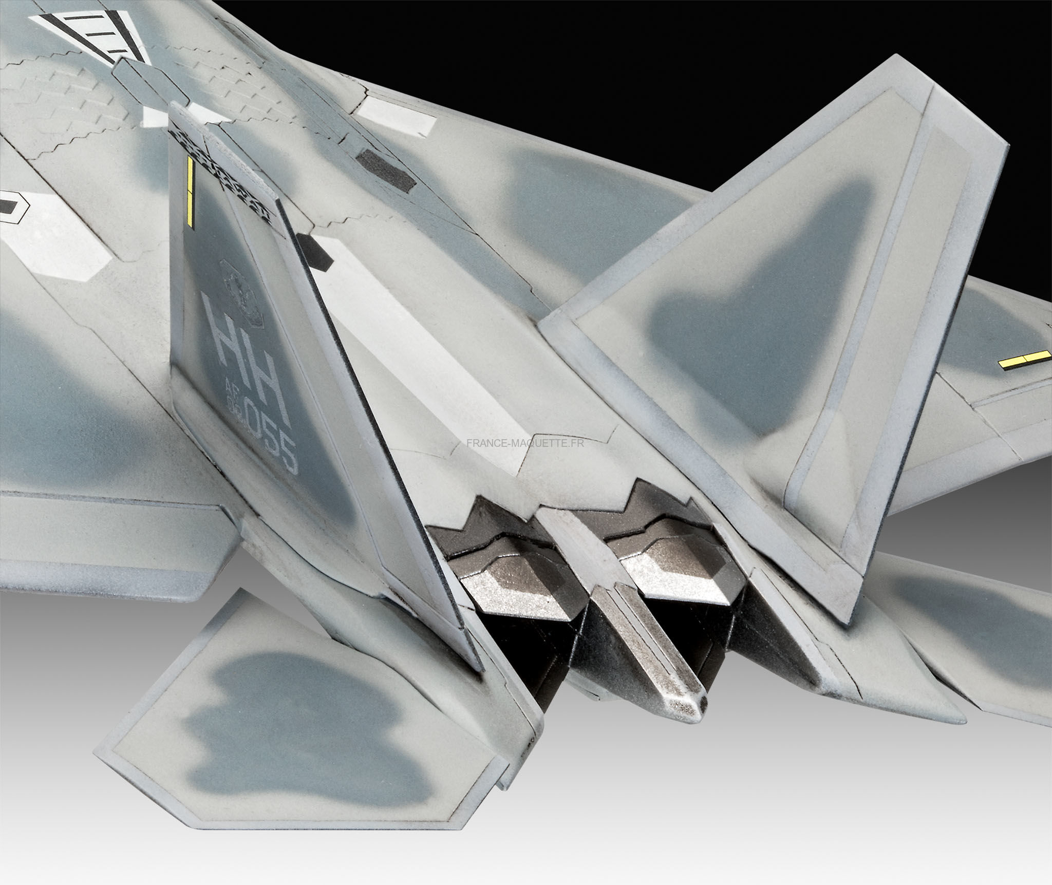 Maquette Avion F-22 Raptor USA 1:100 - Avec Support - Fonction Recul, Lumière Et Musique - Décoration Collection