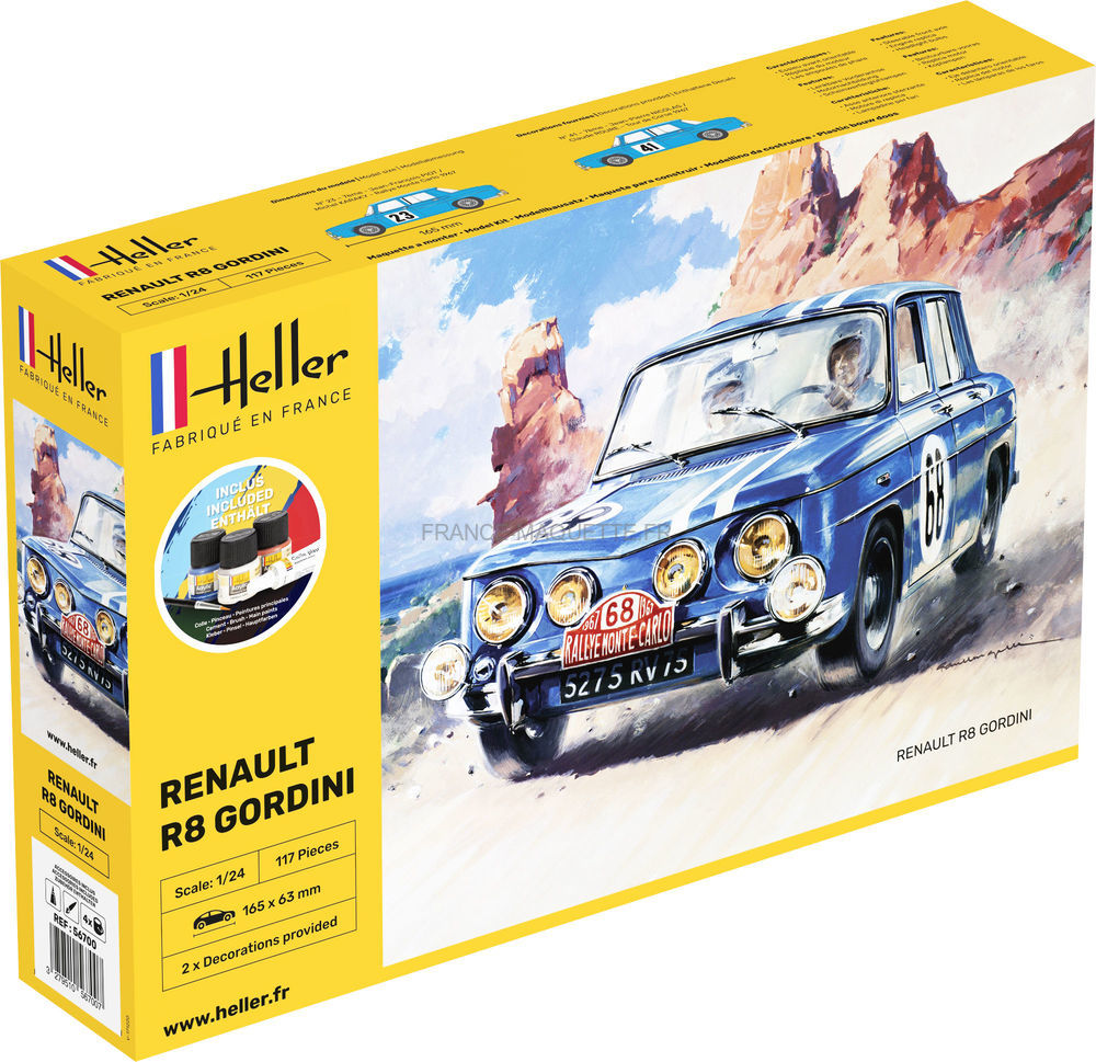 1/24 Maquette STARTER KIT RENAULT ALPINE A110 - HELLER 56745