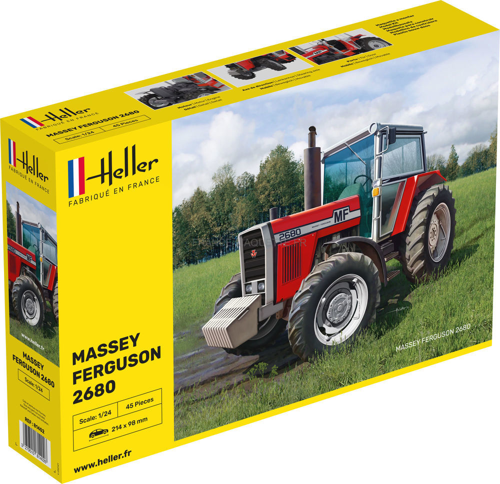 Maquette tracteur Massey Fergusson 2680 - Heller 81402