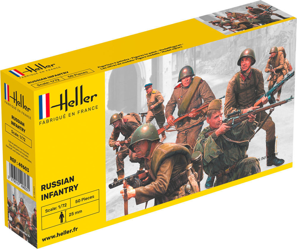 Heller 49603 - Figurines militaires : Infanterie russe 1/72