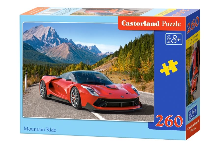 Puzzle Castorland Voiture de sport jaune, Puzzle 120 couleurs