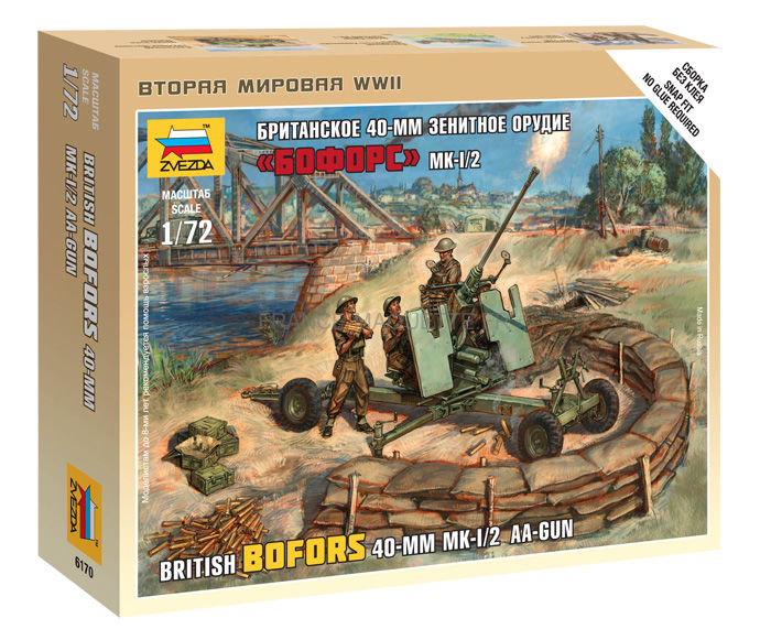 Zvezda - Z6156 Maquette Figurine Canon 75 mm allemand
