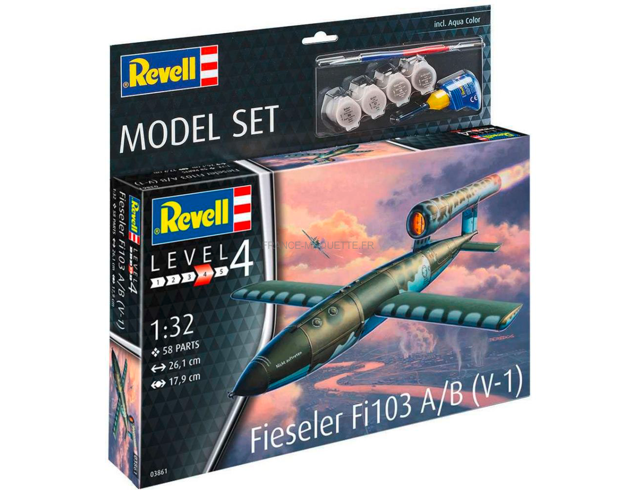 Maquette avion Revell FIESELER FI103 V-1 (avec peinture & colle)