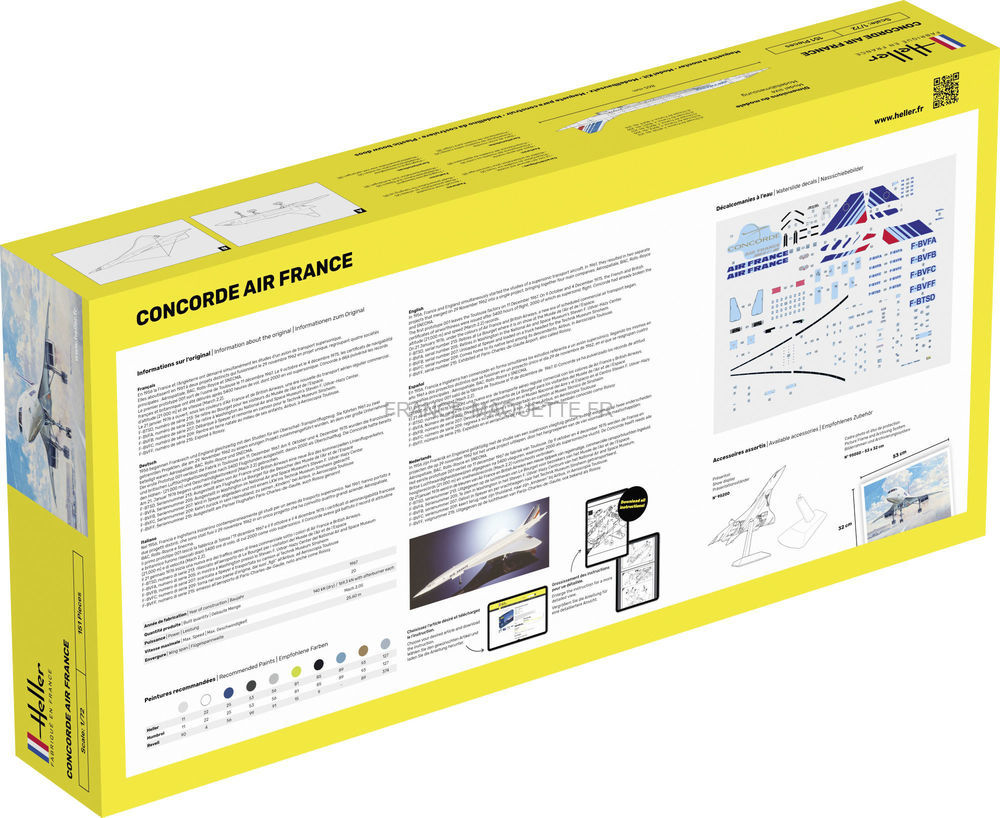 Heller 80469 - Maquette Concorde Air France 1/72