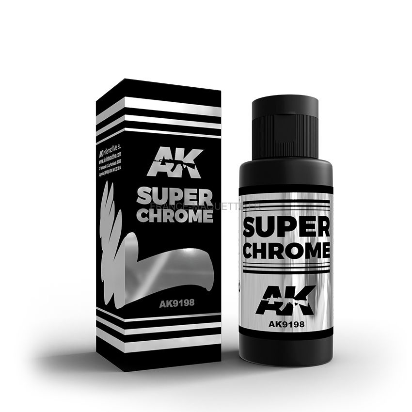 AK 9198 - Peinture pour maquette Super Chrome