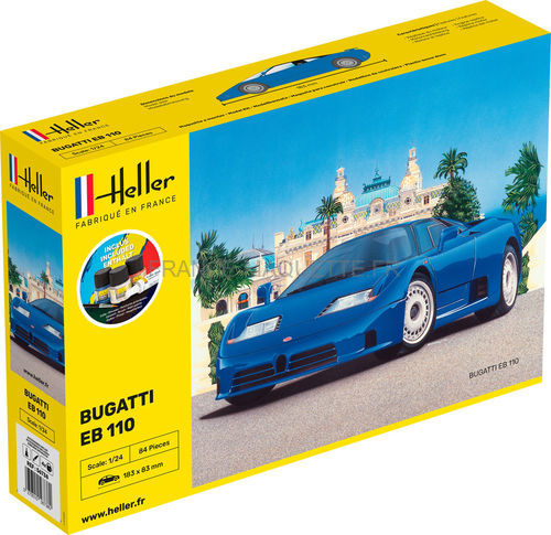 ALEZAN MODELS . KIT 1/43 . BUGATTI EB 110 . 2ème VERSION . WIND TUNNEL . EUR 64,00 - FR