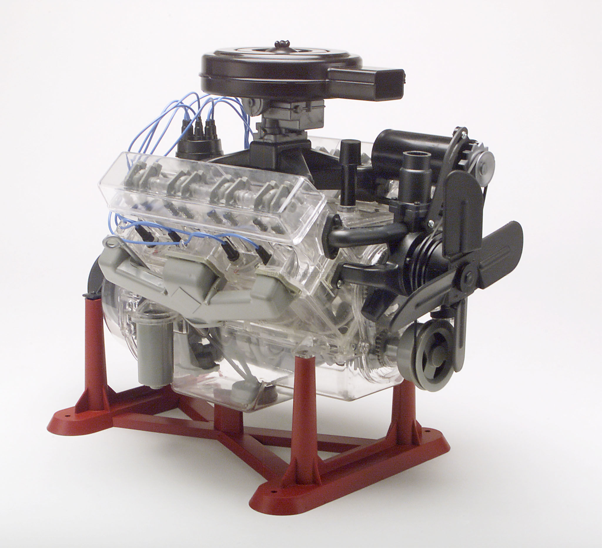 Moteur miniature 8 cylindres V8 complet en kit – Maquette