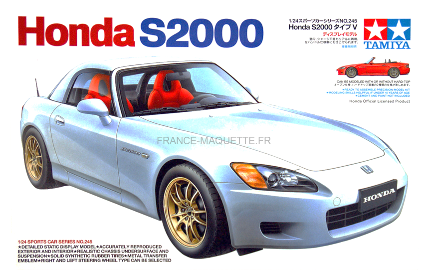 Tamiya 24245 - Maquette Honda S2000 1/24