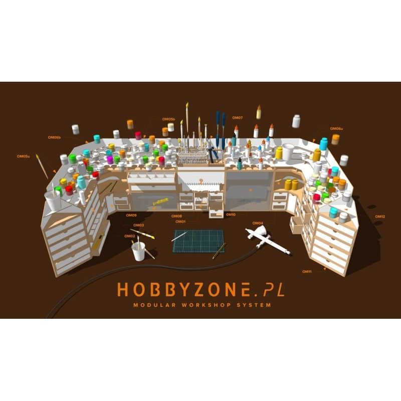 Module 20 cm porte pinceaux et outils HobbyZone OMS07