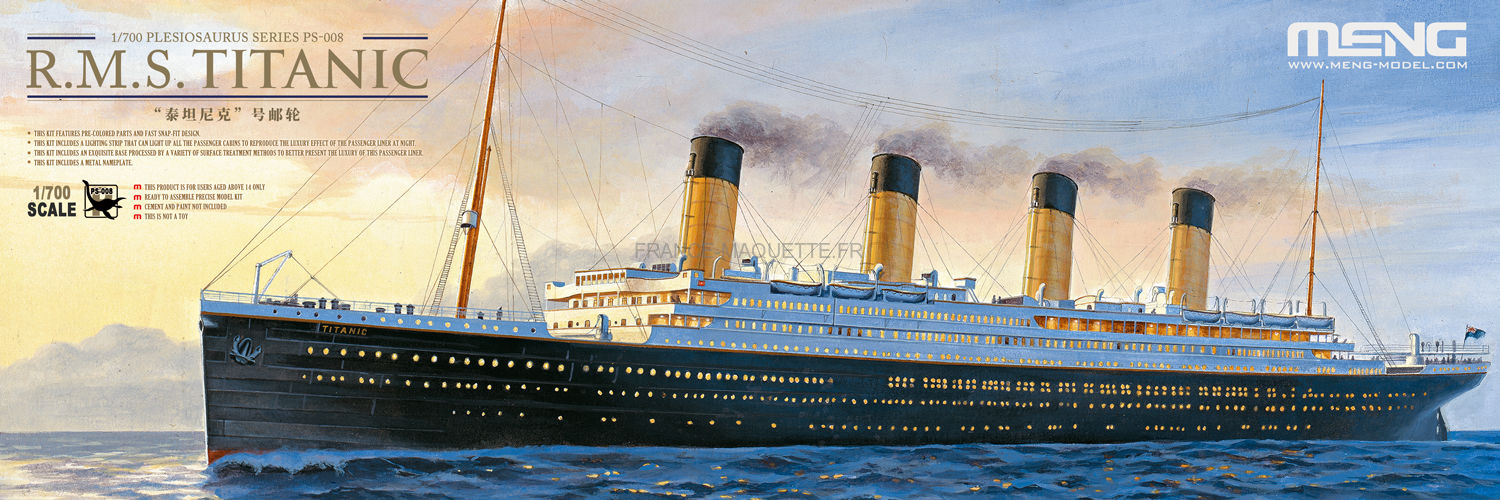 Maquette Titanic Maquette du célèbre paquebot Titanic, …