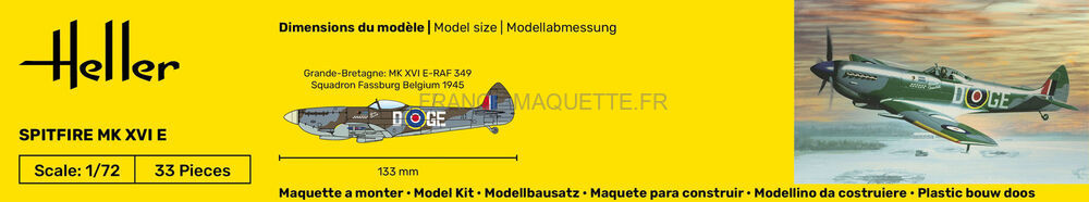 PRO BUILT AND painted Spitfire Mk. XVI 1/72 Diorama EUR 39,78 - FR