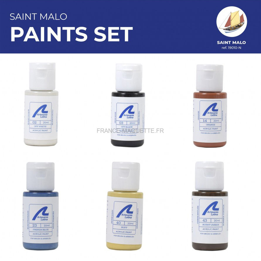 Kit de Peinture Acrylique pour Figurine et Maquette – Aérographe France