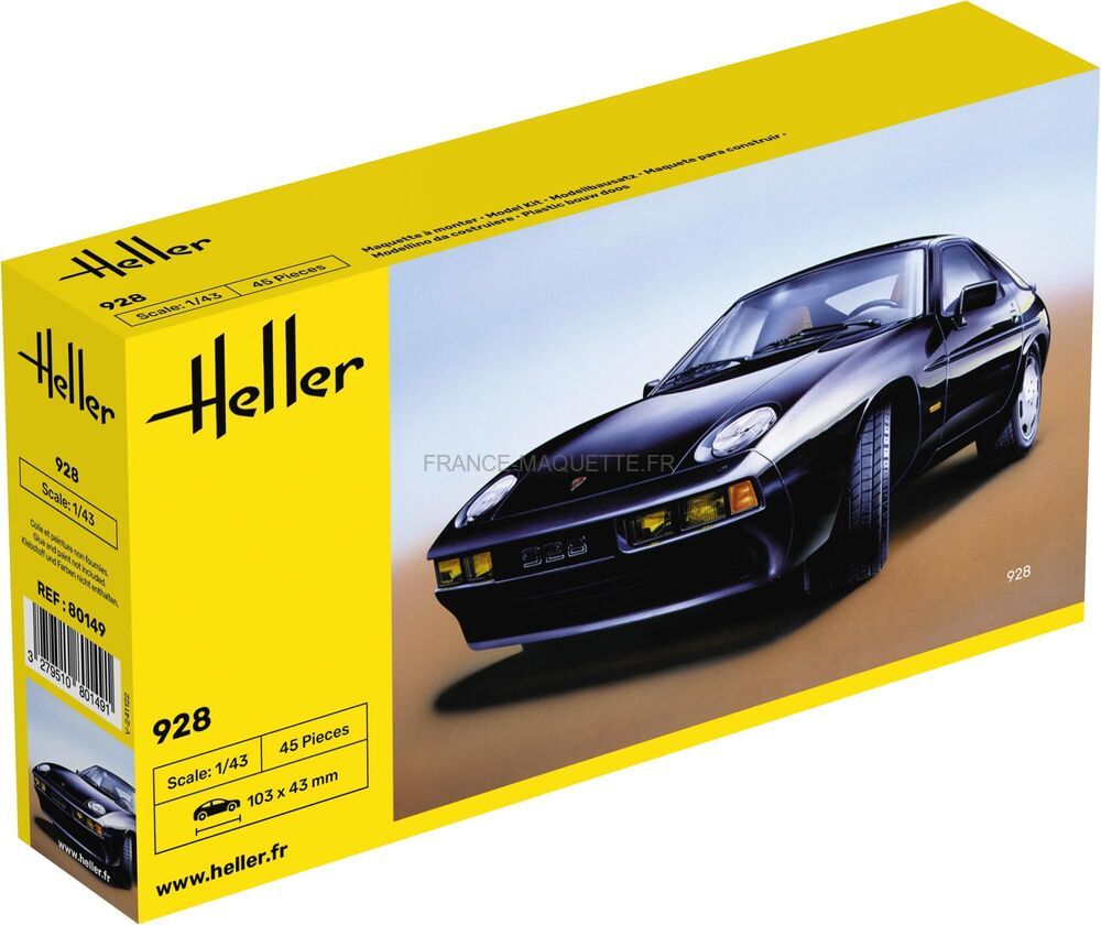 Heller 80149 - Maquette voiture sportive Porsche 928 1/43