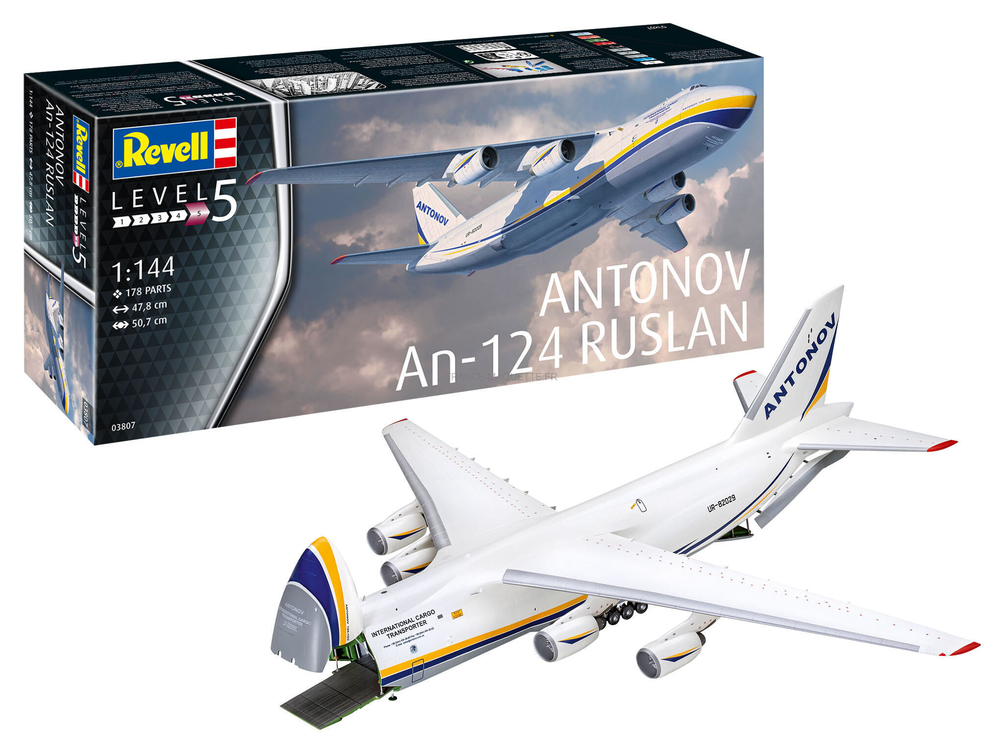 Revell 03807 - Maquette avion Antonov AN-124 Russe 1/144