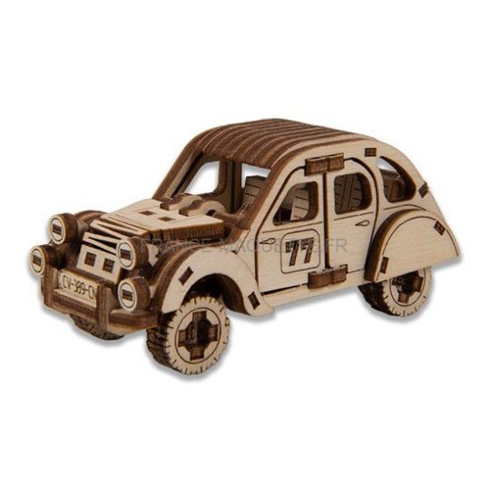 Puzzle 3D / Maquette bois voiture Roadster - Wodden City