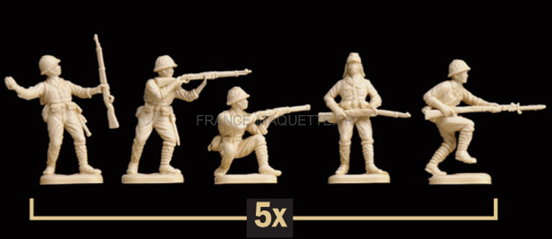 Figurines Infanterie US de la 2ème GM 1/72
